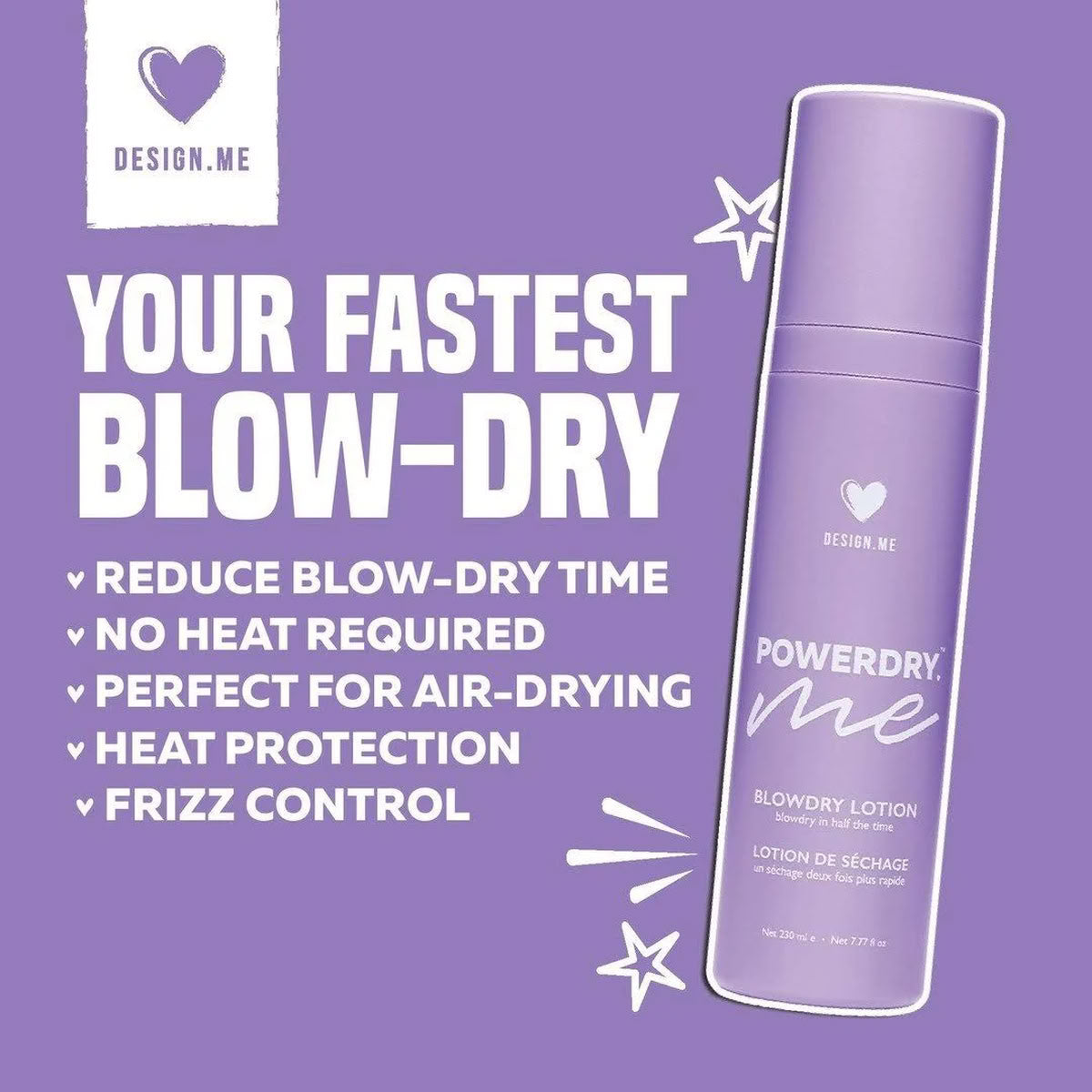 Design Me PowerDry Me Blowdry Lotion