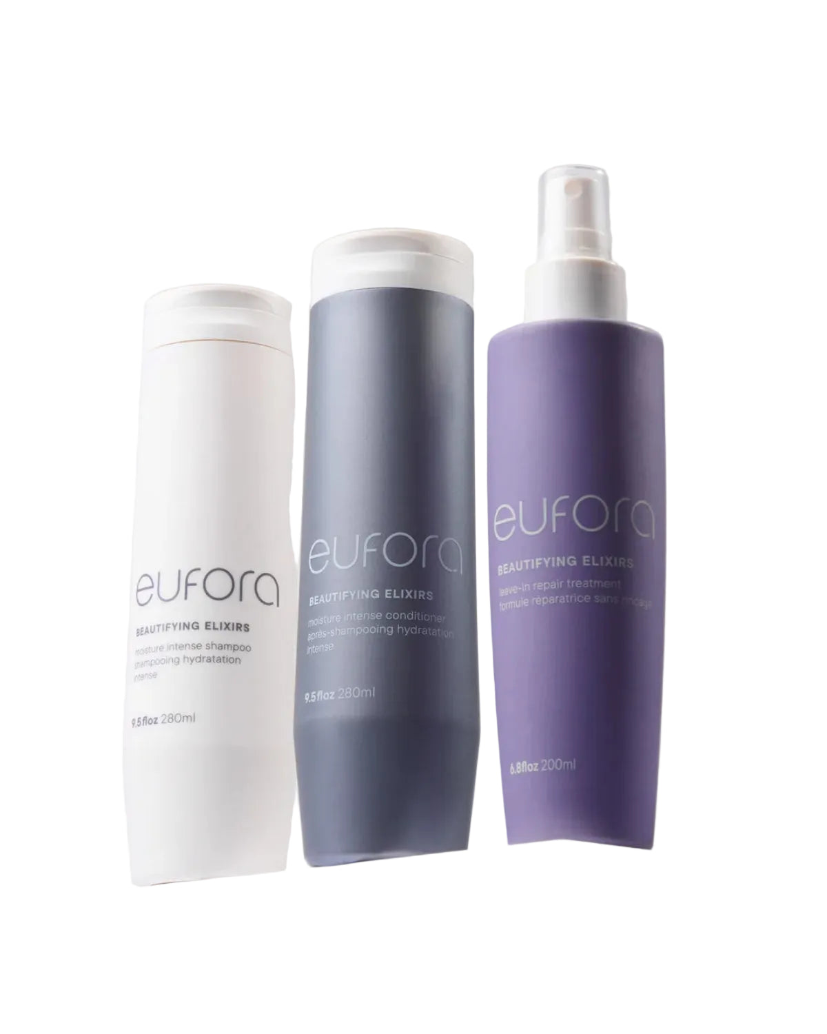 Eufora Beautifying Elixirs Shampoo, Conditioner & Leave-In Treatment Set