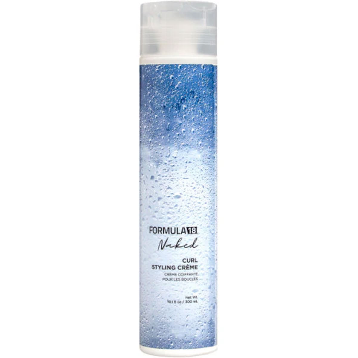 Bottle of Formula 365 Naked Curl Styling Crème on a white background