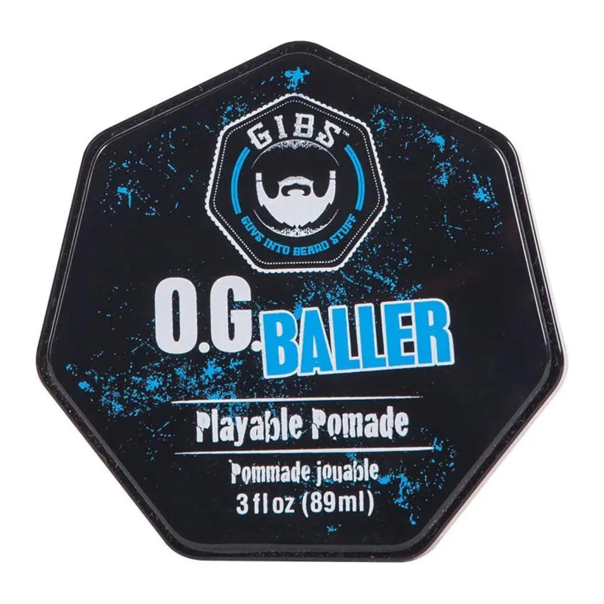 O.G. Baller playable pomade with black and blue design.