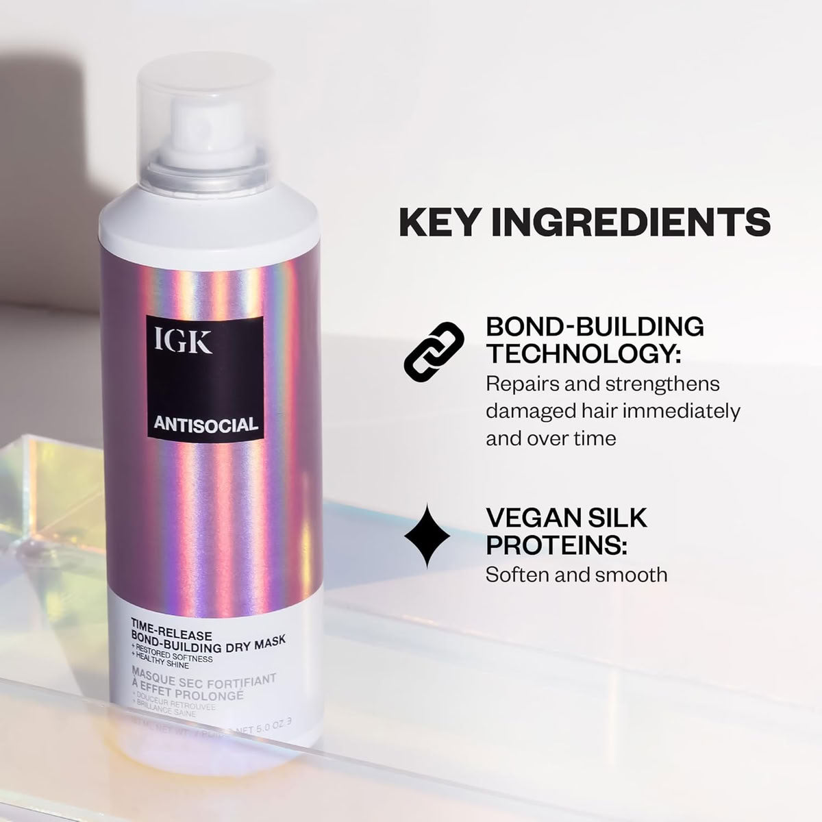 IGK Antisocial Bond-Building Dry Hair Mask