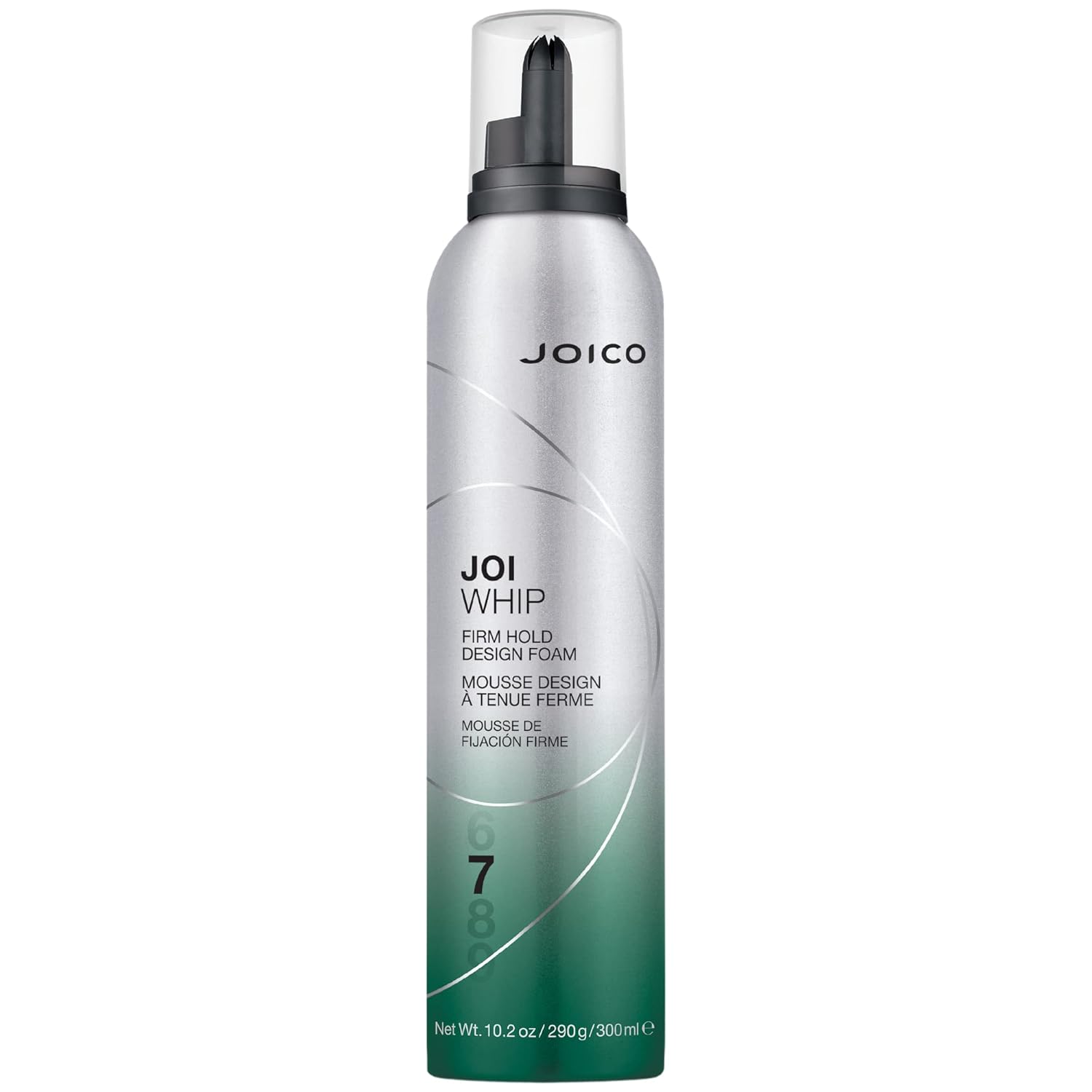 Joico Joi Whip hair mousse bottle on a white background