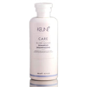 Keune Care Silver Savior shampoo bottle on a white background