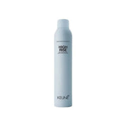 Keune High Rise hair product bottle on a white background