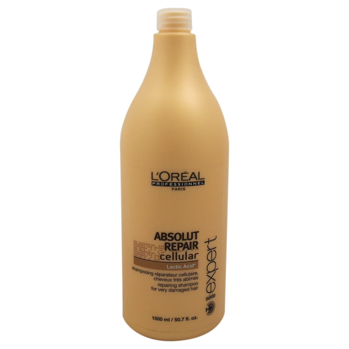 L'Oreal Absolut Repair Cellular shampoo bottle on a white background