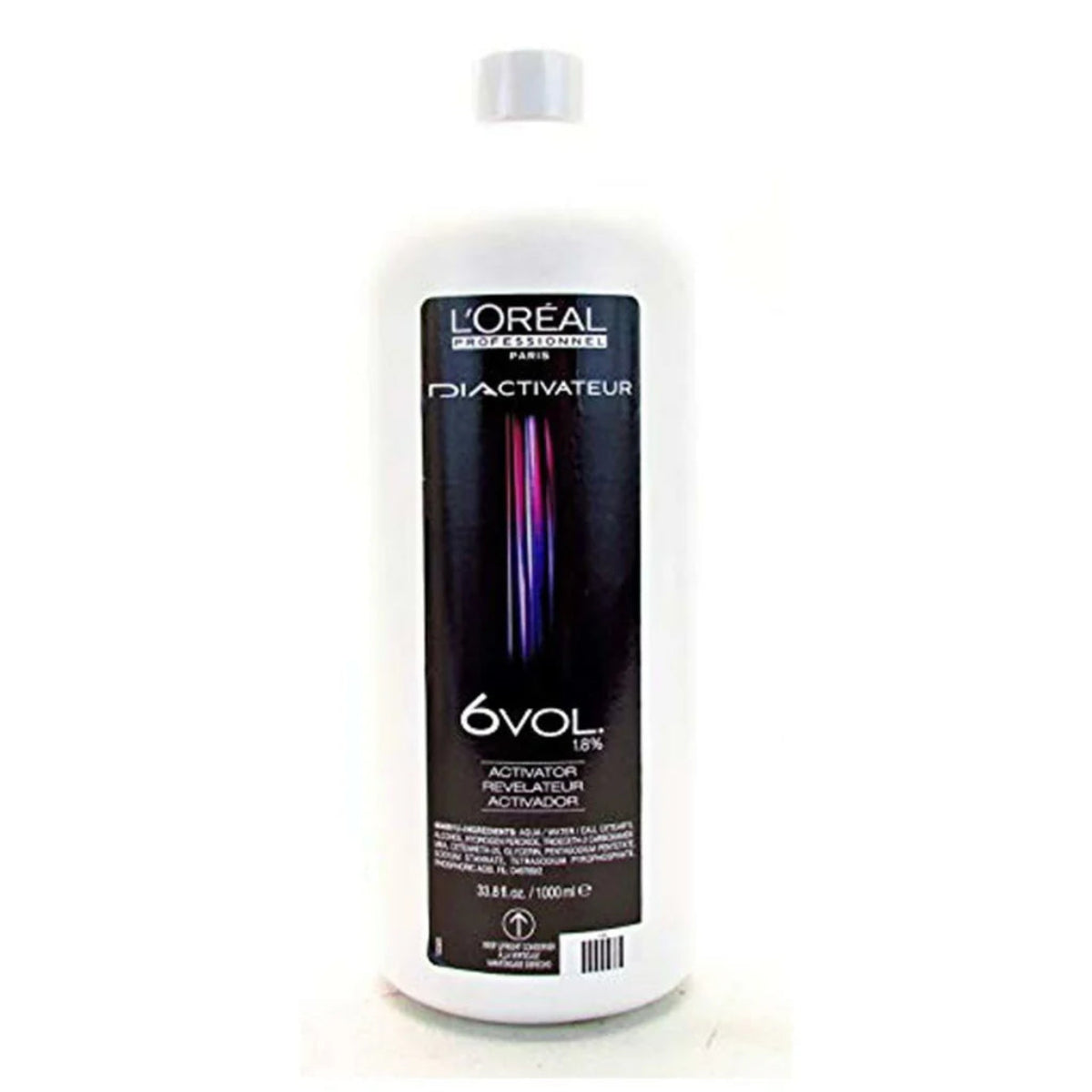 L'Oreal Professional Ovol activator bottle on a white background