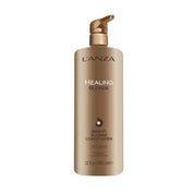 L'ANZA Healing Blonde Bright Blonde Conditioner in a 32 fl oz pump bottle, featuring a metallic gold design on a white background.