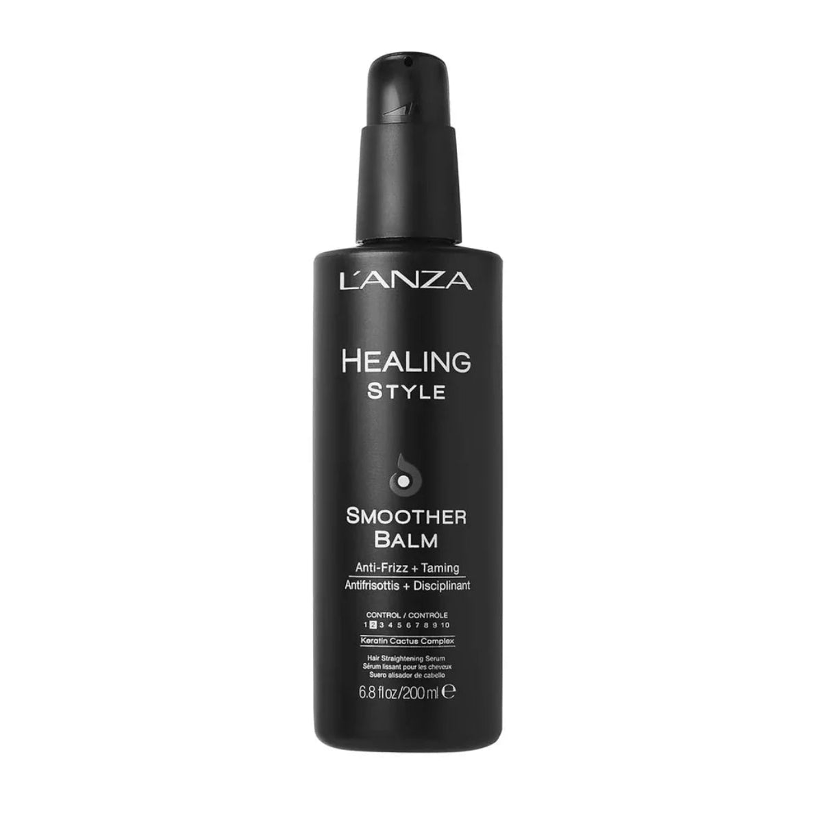 L'ANZA Smoother Balm bottle on a white background
