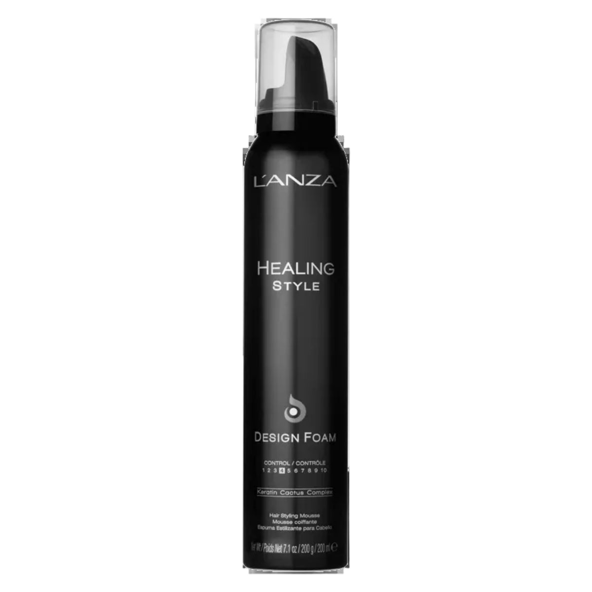 L'ANZA Healing Style Design Foam bottle on a white background