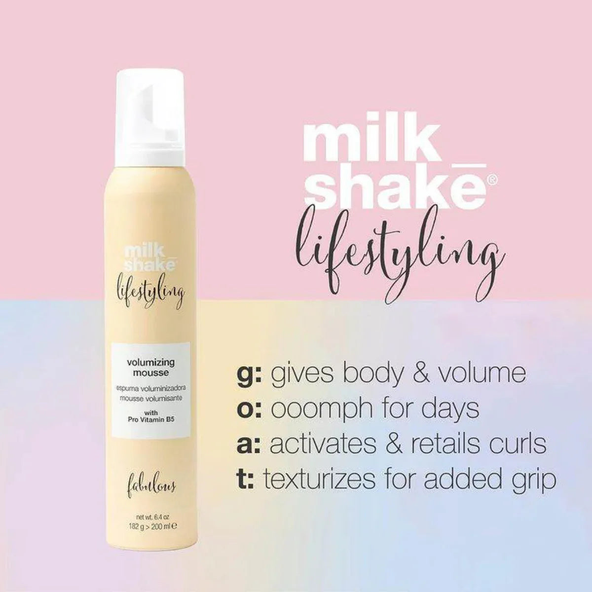 Milk Shake Lifestyling Volumizing Mousse