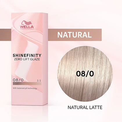Wella Shinefinity Zero Lift Glaze Demi-Permanent 2oz & Point-Tail Plastic Comb (Bundle)