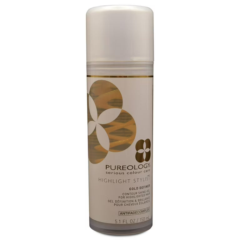 Pureology hair product bottle on a white background