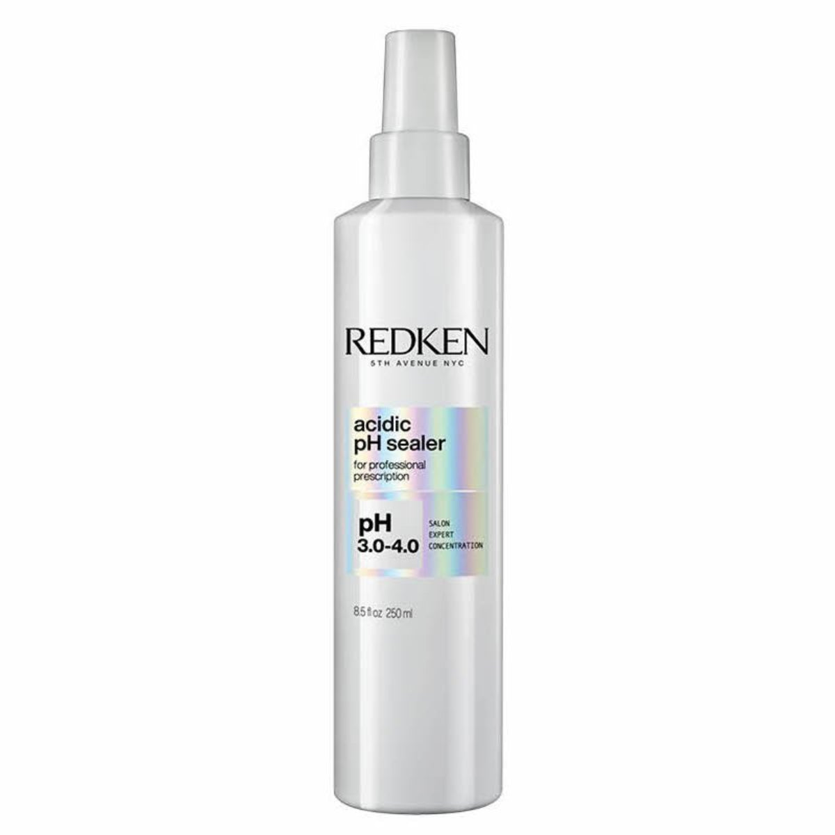 Redken acidic pH toner bottle on a white background