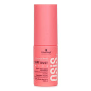 Pink bottle of Schwarzkopf OSiS+ Soft Dust powder on a white background