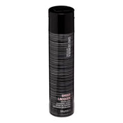 A tall black aerosol can of Shier Lacquer Sheer Lacquer Finishing Spray on a plain white background.