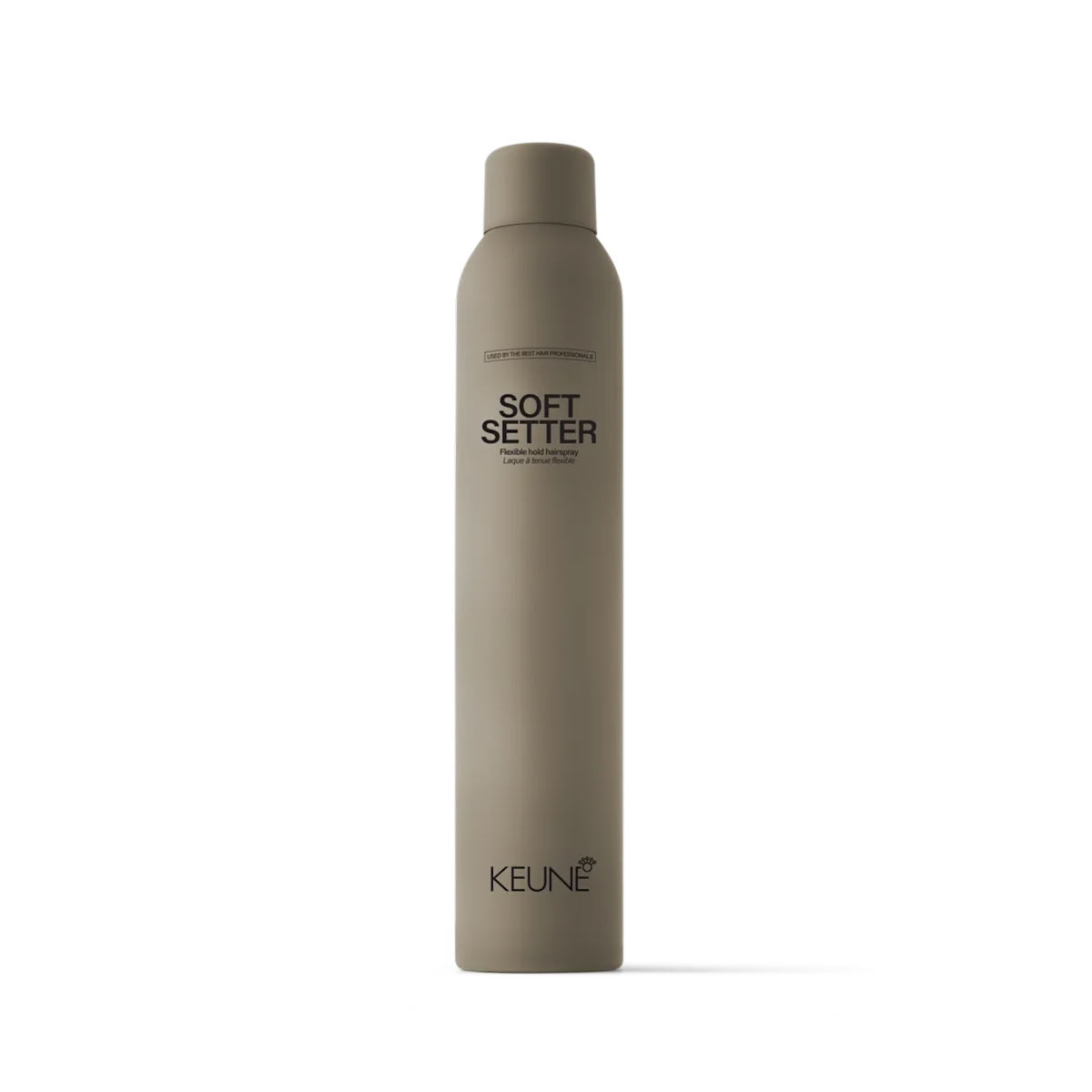 Keune Soft Setter hair product can on a white background