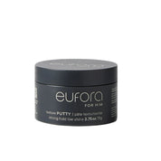 Eufora men's grooming product jar on a white background