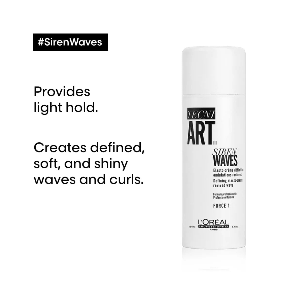 L'Oréal Professionnel Tecni.Art Siren Waves 5.1 oz – Curl Defining Elastic Styling Cream