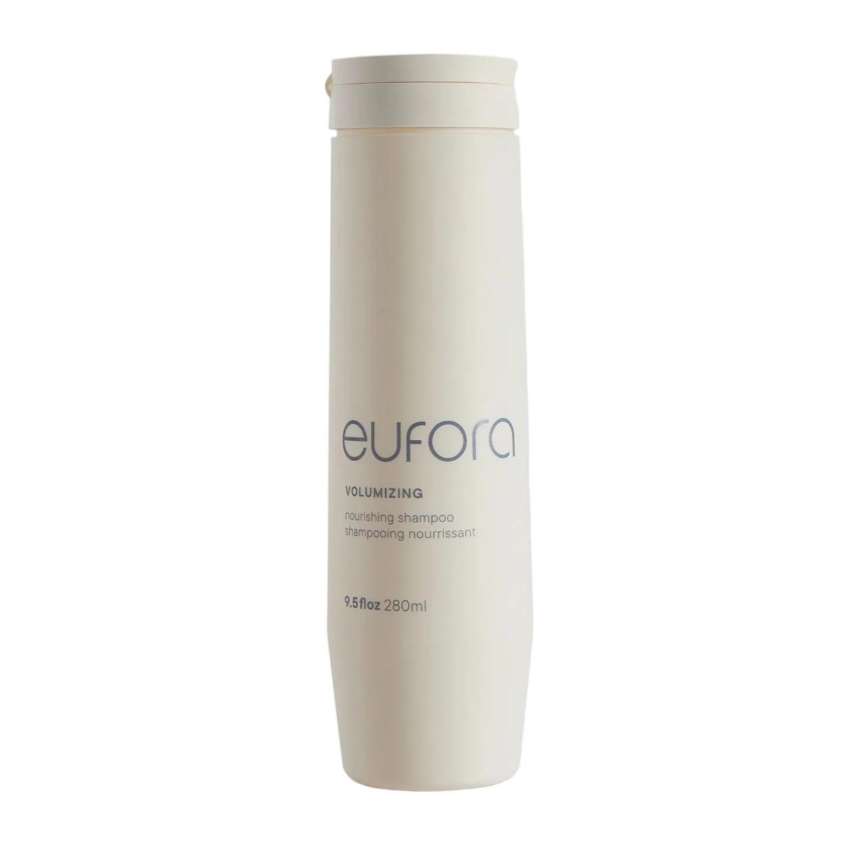 Eufora volumizing shampoo bottle on a white background