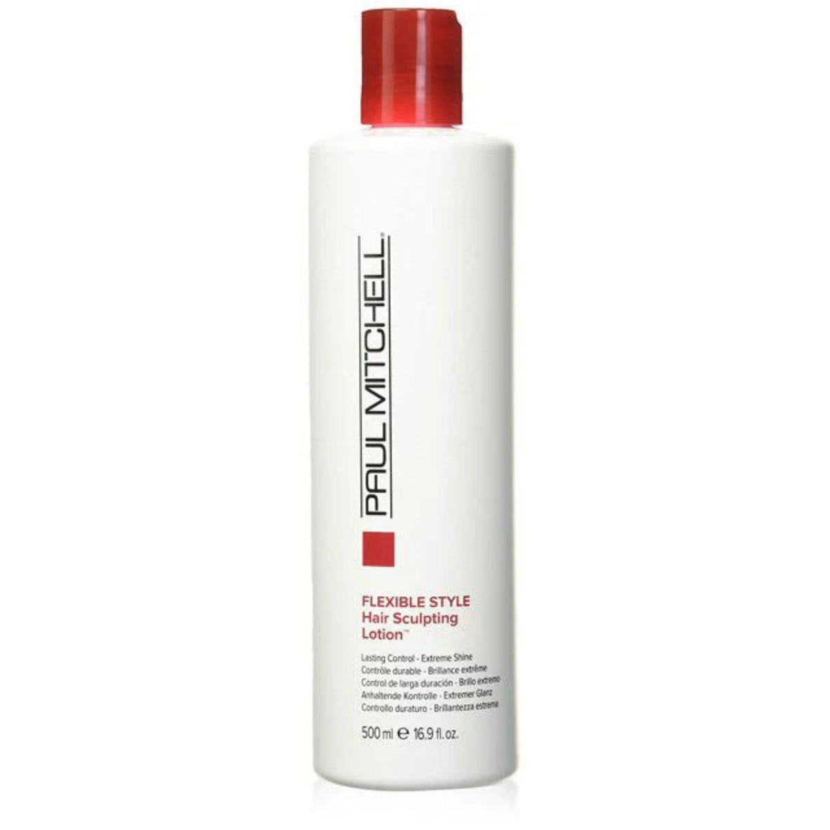 Bottle of Paul Mitchell Flexible Style Hair Sculpting Lotion on a white background
