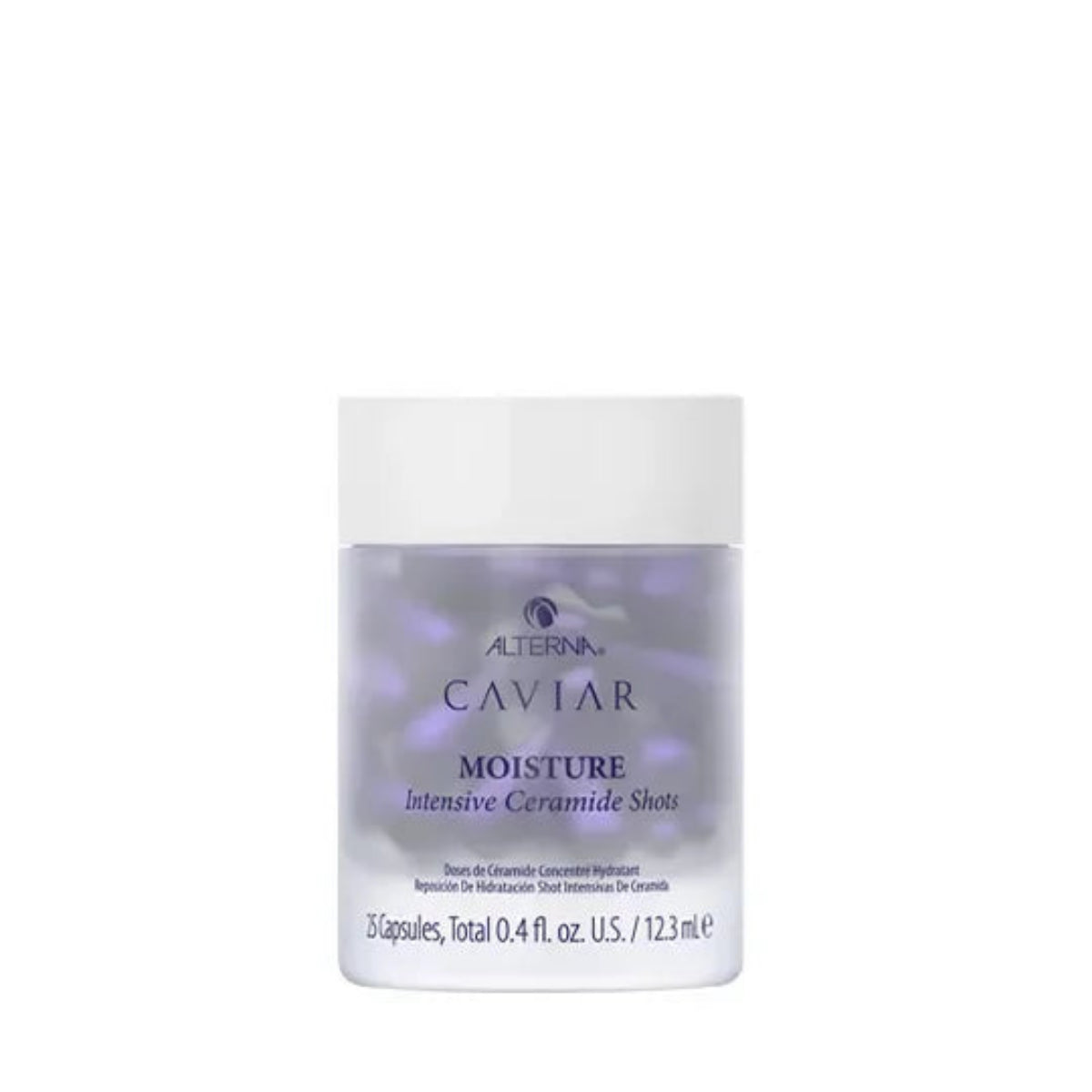 Alterna Caviar Moisture Intensive Ceramide Shots container on a white background