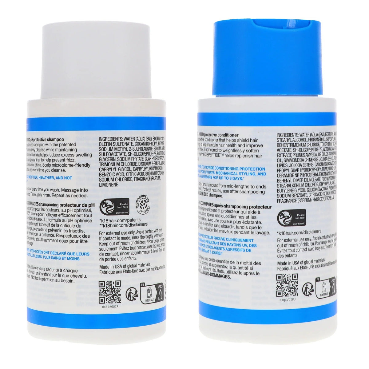 K18 DAMAGE SHIELD pH Protective Shampoo & DAMAGE SHIELD pH Protective Conditioner Combo Pack