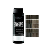 Redken Brews hair color product with color swatches on a white background