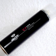 Black spray can with 'electric' branding on a white background