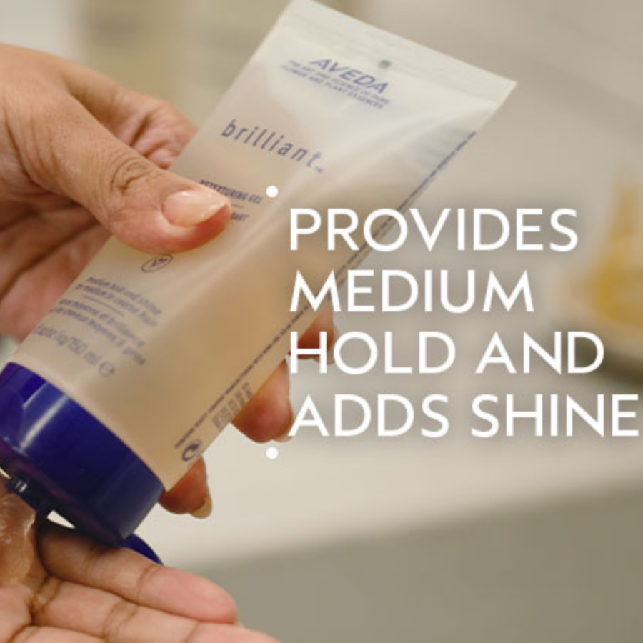 Aveda Brilliant Retexturing Gel Medium Hold Styling Gel for Texture, Definition & Shine