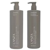 L'ANZA Keratin Healing Oil Shampoo & Conditioner Liter Duo