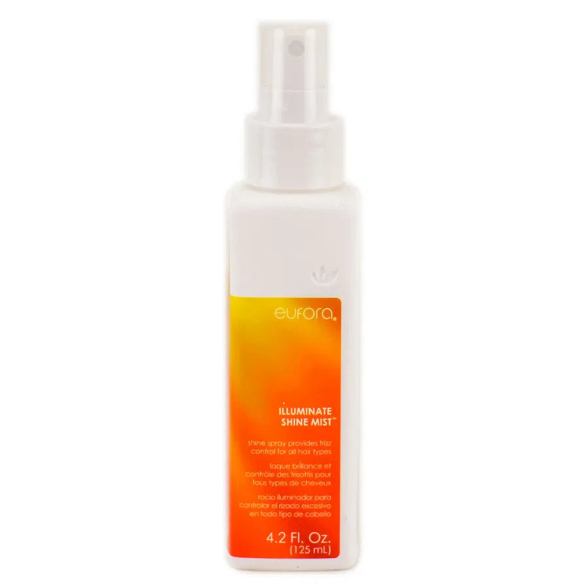 Eufora Illuminate Shine Mist bottle on a white background
