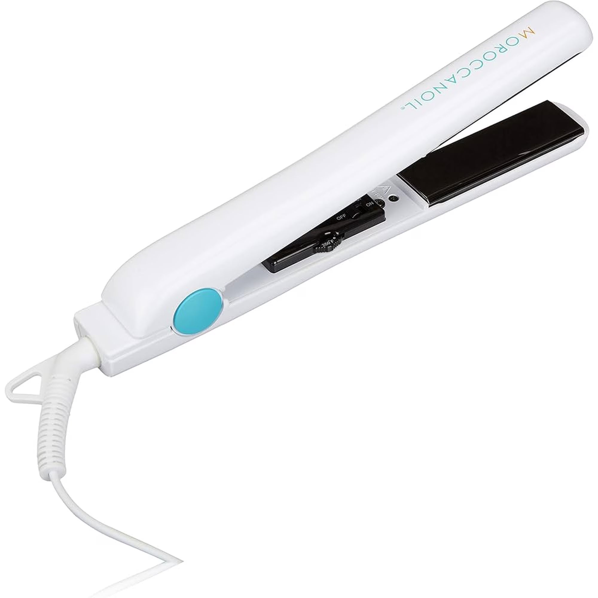 Moroccanoil Titanium Ceramic Hairstyling Iron – Professional 1-Inch Flat Iron for Straightening,