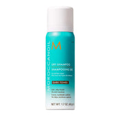 Moroccanoil dry shampoo bottle on a light background