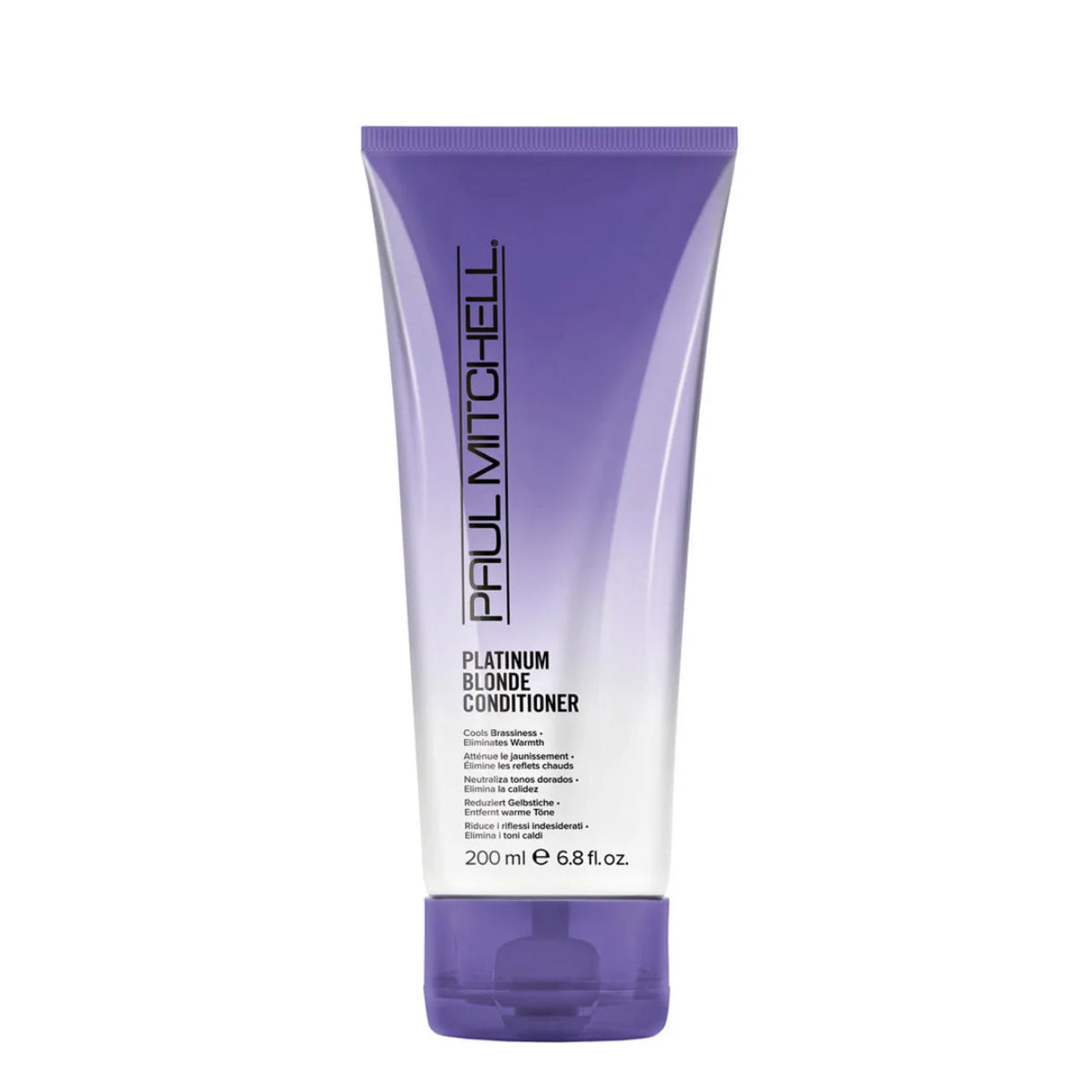 Paul Mitchell Platinum Blonde Conditioner bottle on a white background
