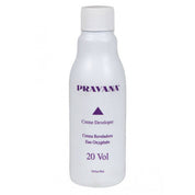 Pravana Creme Developer bottle on a white background