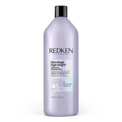 Redken Blondage High Bright shampoo bottle on a white background