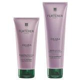 René Furterer Okara Silver Shampoo6.7 oz  & Conditioner 5.0 oz Duo – Anti-Yellow Toning Care for Gray, White & Blonde Hair