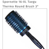 Spornette 16-XL Taegu Round Brush Heat Retaining 3" Plastic Nylon Blue Unisex
