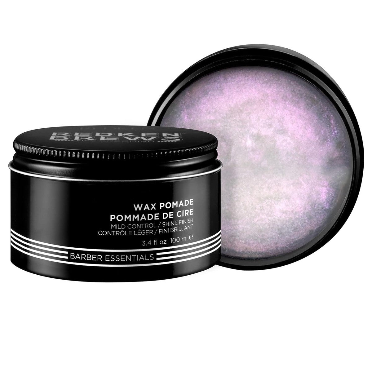 Redken Brews Wax Pomade – Medium Hold Hair Pomade with Natural Finish for Men