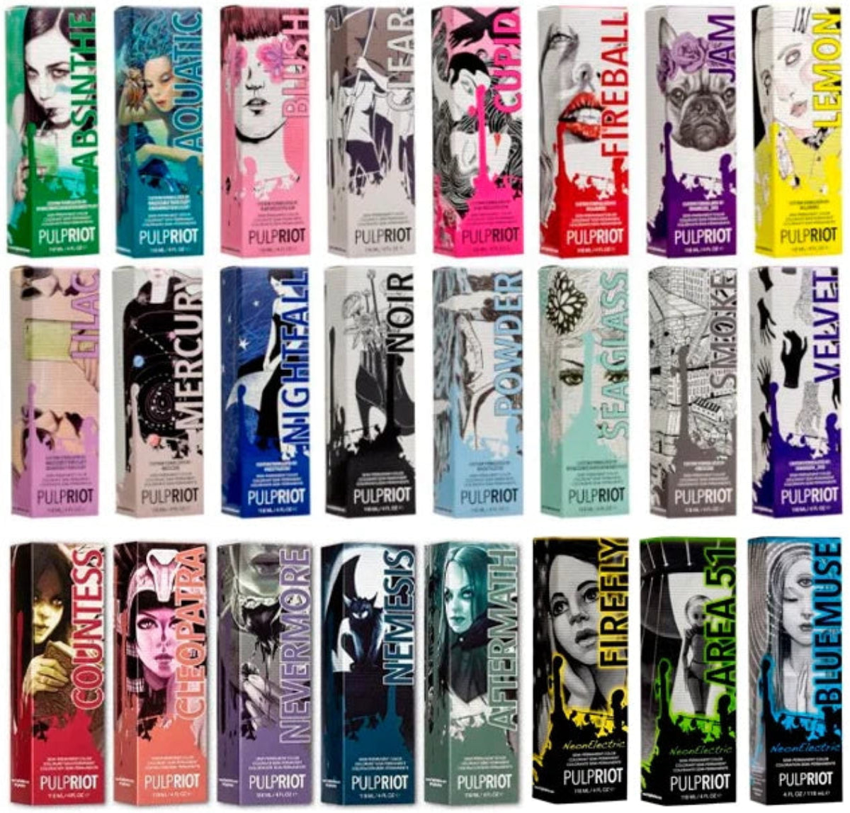 Pulp Riot Semi-Permanent Color Unisex Hair Color 4 Ounces