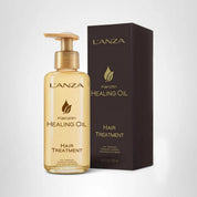 L'ANZA Keratin Healing Oil hair treatment bottle and packaging on a white background