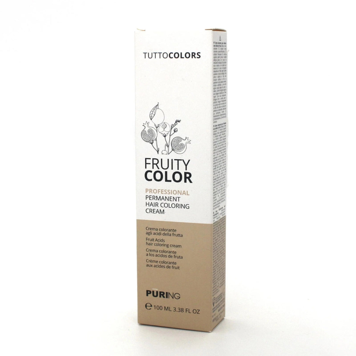 Tutto Colors Fruity Color hair coloring cream packaging on a white background