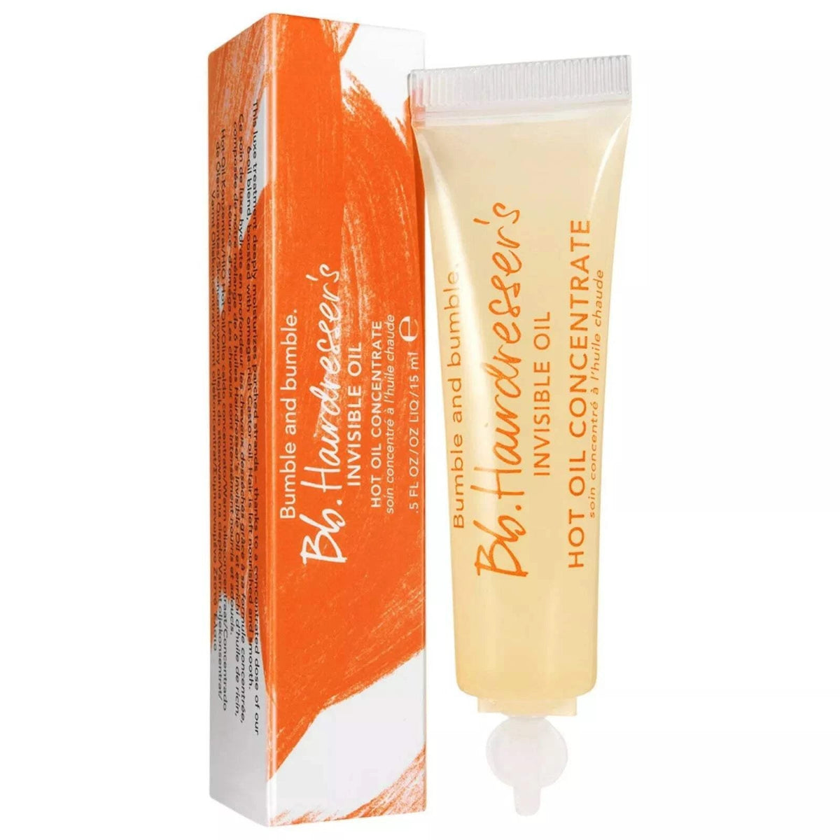 Bumble and bumble Hot Oil Concentrate with packaging on a white background