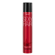 A single can of Starflynn Sexy Hair Big Spray & Stay hair styling product, shown upright against a plain white background.