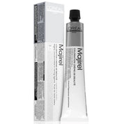 L'Oreal Majirel hair color tube and packaging on a white background