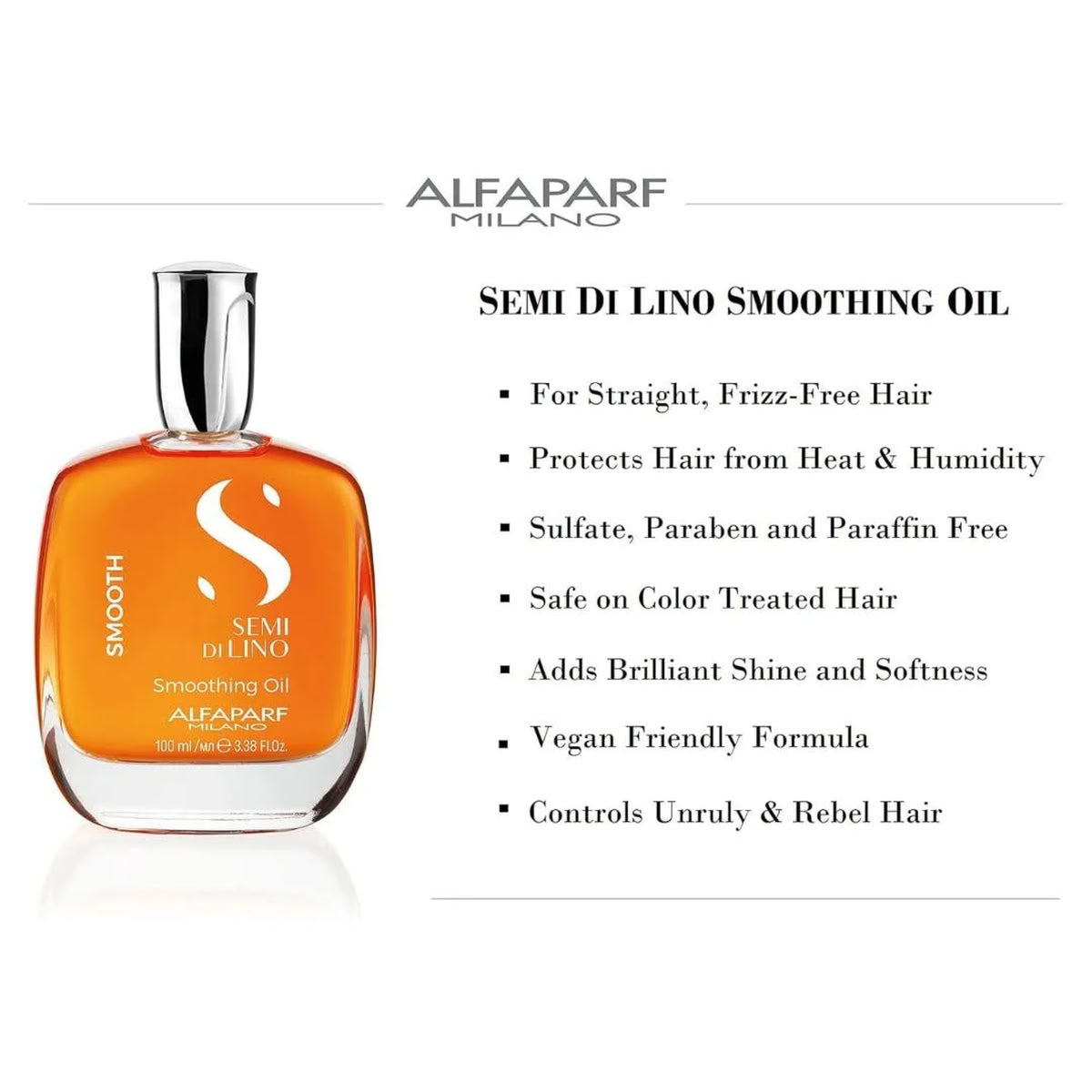 Alfaparf Milano Semi di Lino Smoothing Hair Oil