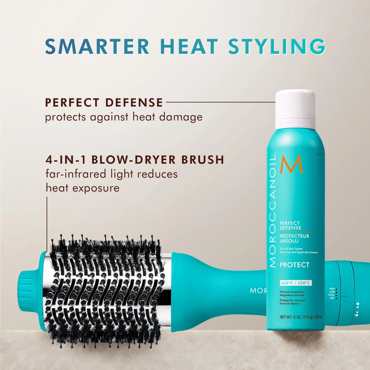Moroccanoil Effortless Style 4-in-1 Blow-Dryer Brush – Dry, Smooth, Style & Volumize